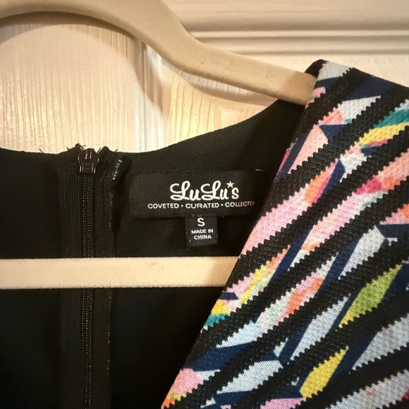 Lulu's Colorful Chevron Pattern Dress - Picture 2 of 4